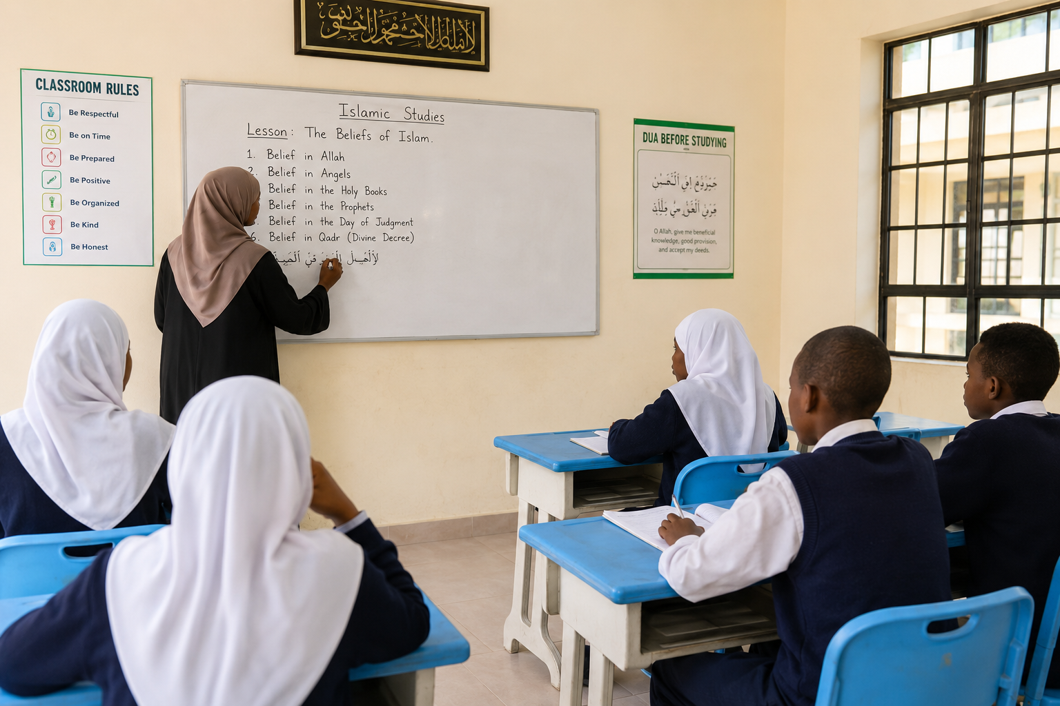 Students learning